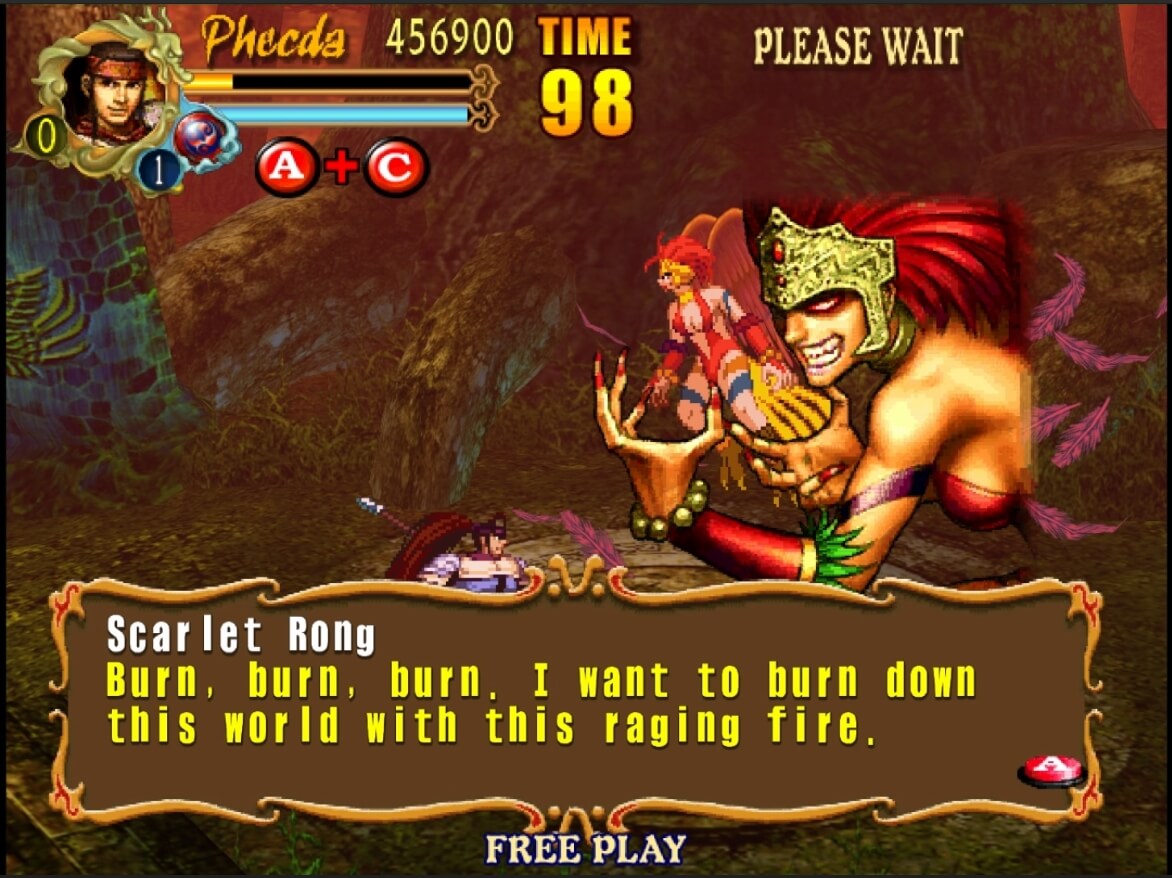 Knights of Valour The Seven Spirits - геймплей игры Sega Dreamcast